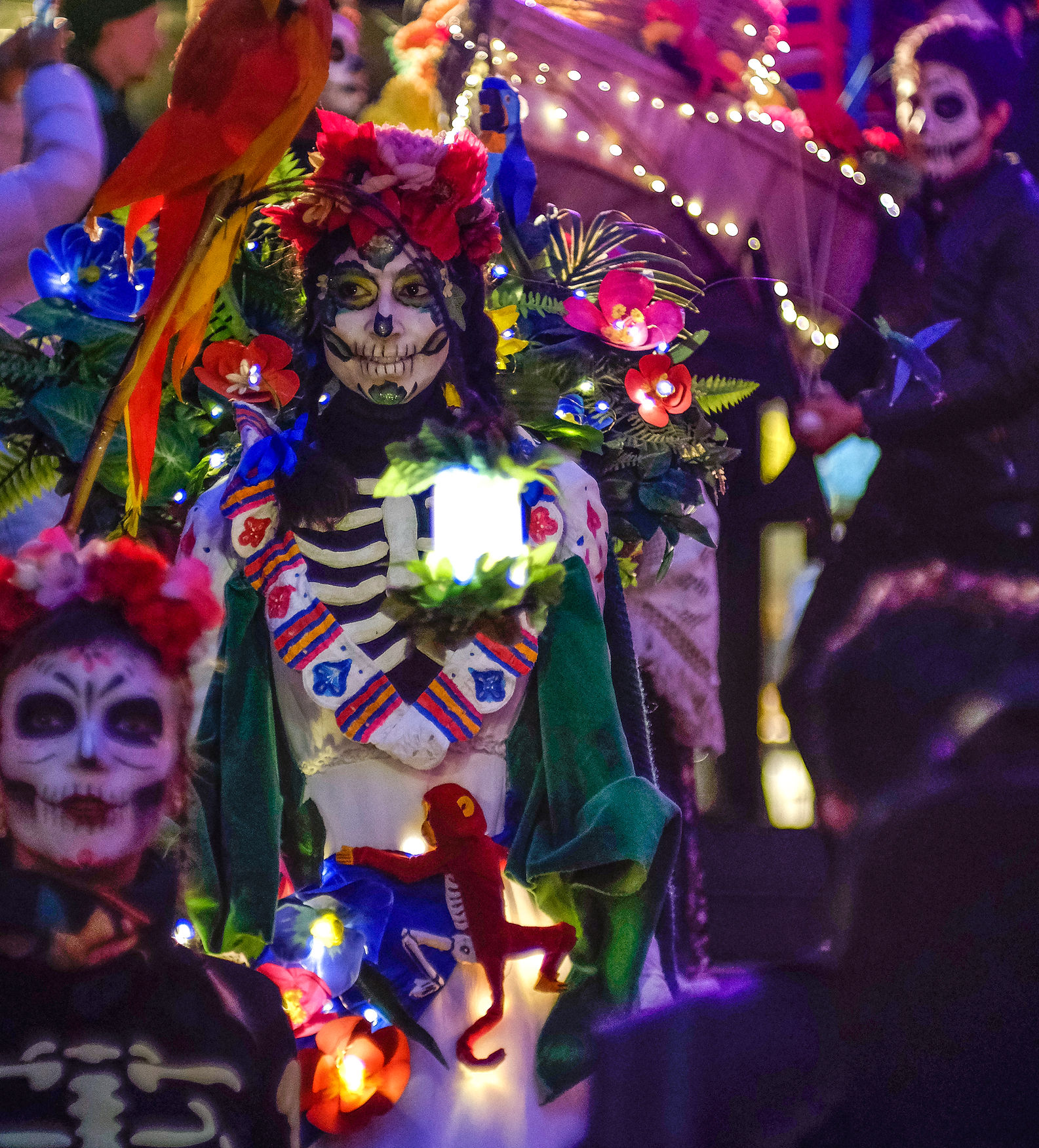 Procession of Dia De Muertos