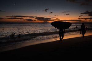 Surfer in Waikiki